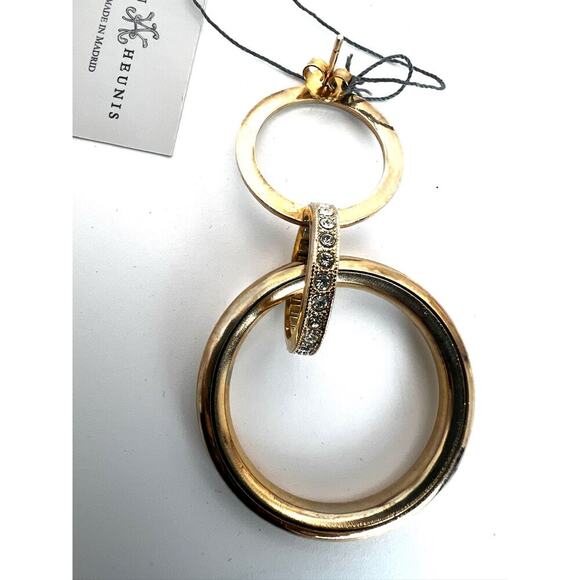 Anton Heunis Hoop Gold and Gem earrings - Picture 7 of 7